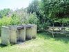 Bbq area at Les Hiboux holiday cottages near La Rochelle